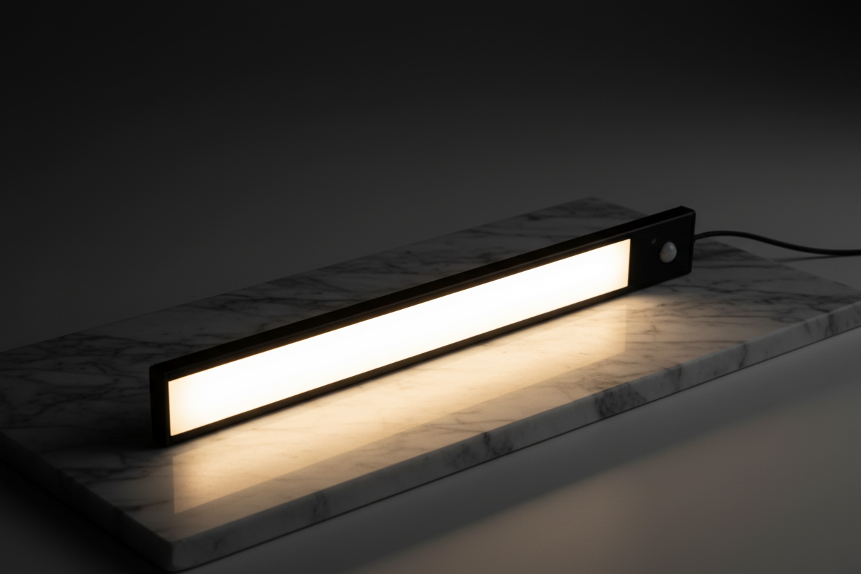 Luxe Arc Halo™ luxury product shot on marble